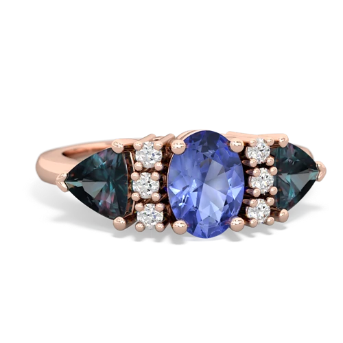 tanzanite-alexandrite timeless ring