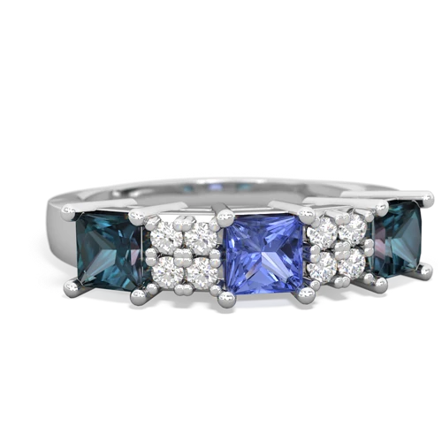 tanzanite-alexandrite timeless ring