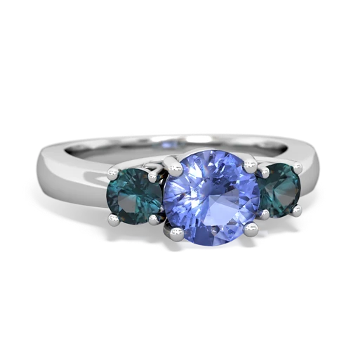 tanzanite-alexandrite timeless ring