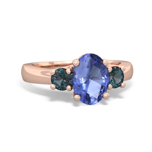 tanzanite-alexandrite timeless ring