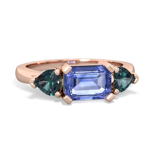 tanzanite-alexandrite timeless ring