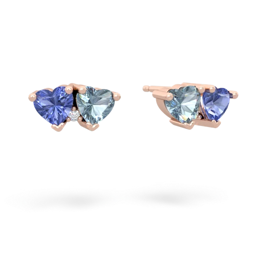 tanzanite-aquamarine  earrings