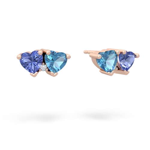 tanzanite-blue topaz  earrings