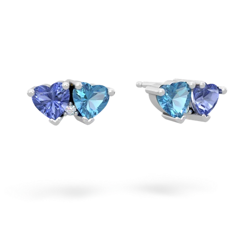 tanzanite-blue topaz  earrings