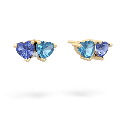 tanzanite-blue topaz  earrings