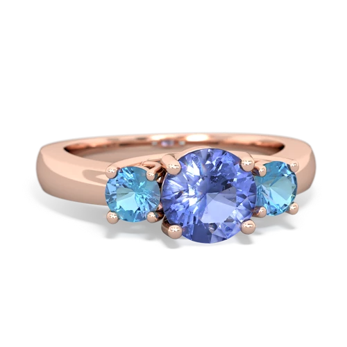 tanzanite-blue topaz timeless ring