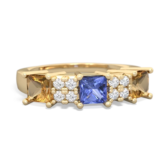 tanzanite-citrine timeless ring