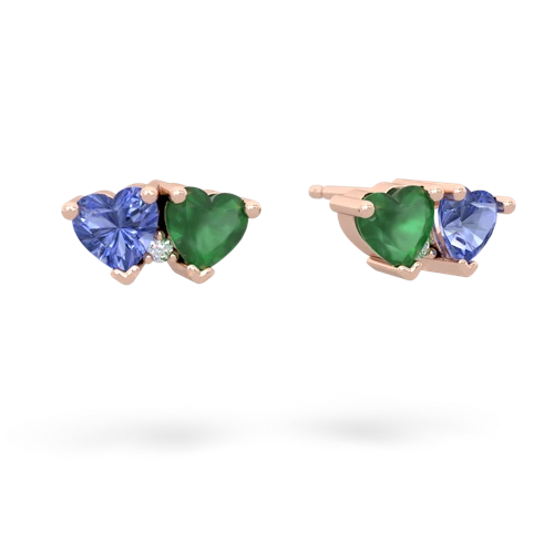 tanzanite-emerald  earrings