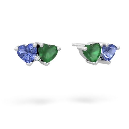 tanzanite-emerald  earrings