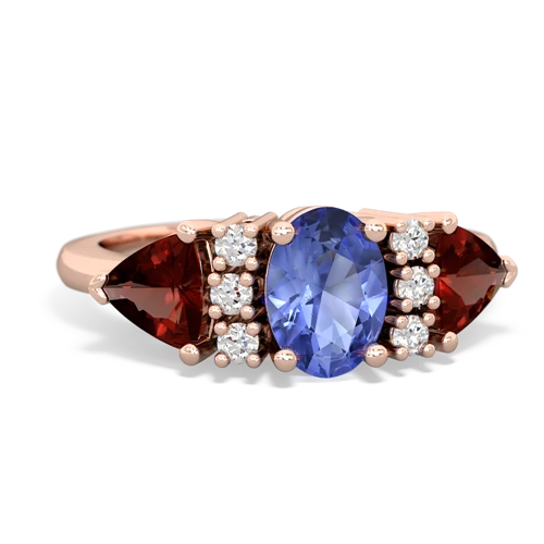 tanzanite-garnet timeless ring