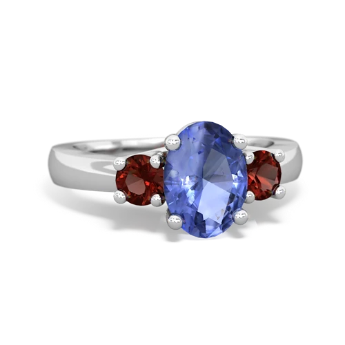 tanzanite-garnet timeless ring