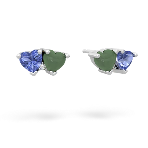 tanzanite-jade  earrings