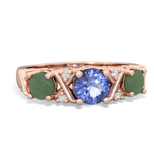 tanzanite-jade timeless ring