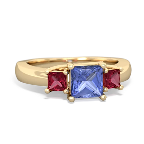 tanzanite-lab ruby timeless ring