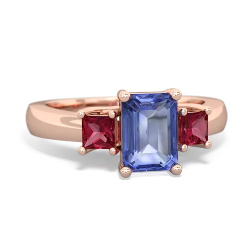 tanzanite-lab ruby timeless ring