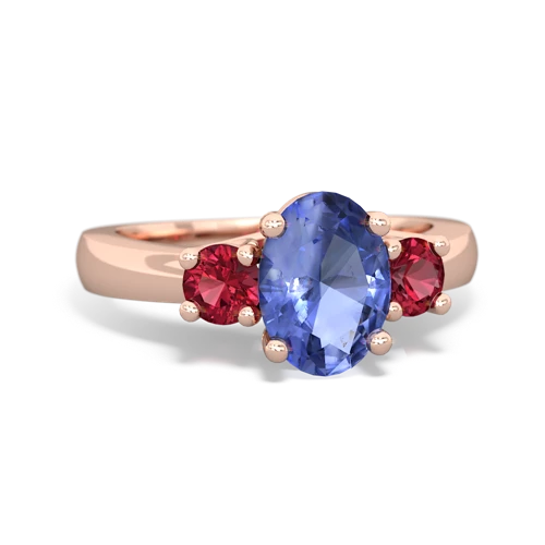 tanzanite-lab ruby timeless ring