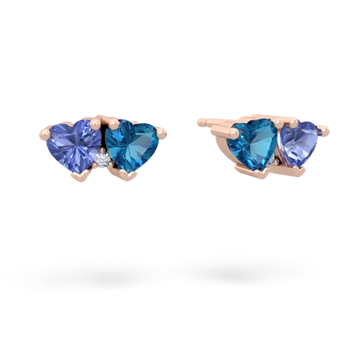 tanzanite-london topaz  earrings