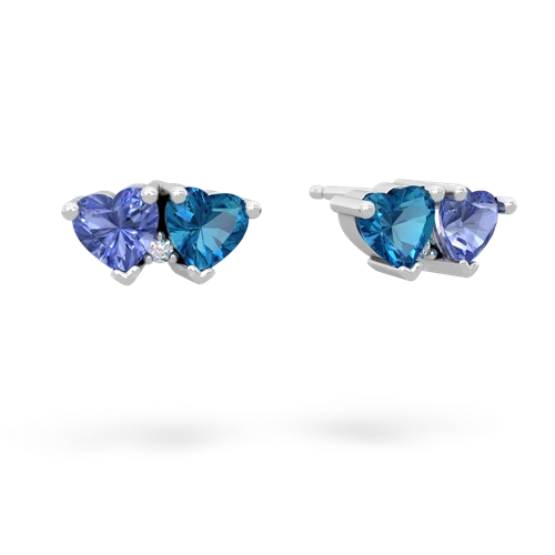 tanzanite-london topaz  earrings