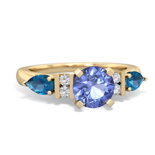 tanzanite-london topaz engagement ring