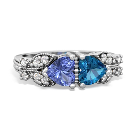 tanzanite-london topaz keepsake butterfly ring