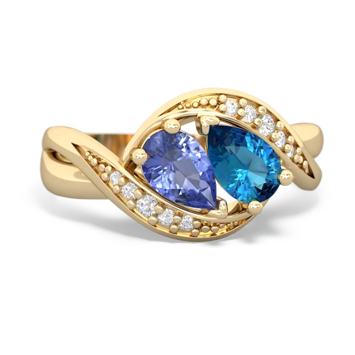 tanzanite-london topaz keepsake curls ring