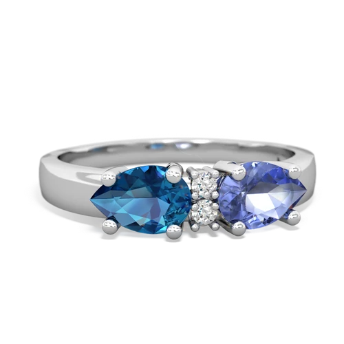 tanzanite-london topaz timeless ring