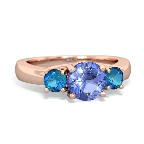 tanzanite-london topaz timeless ring