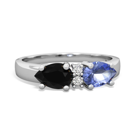 tanzanite-onyx timeless ring