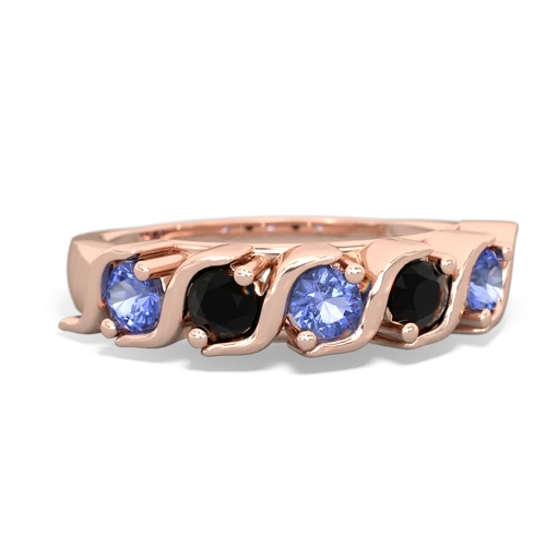 tanzanite-onyx timeless ring