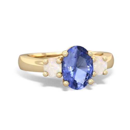 tanzanite-opal timeless ring