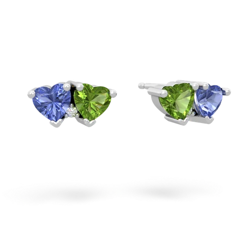 tanzanite-peridot  earrings