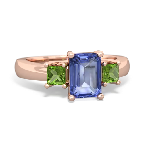 tanzanite-peridot timeless ring