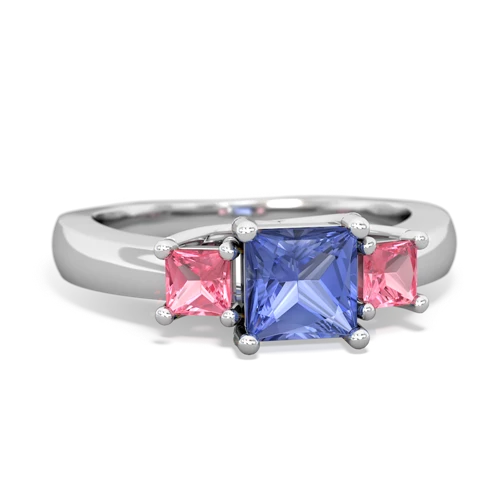 tanzanite-pink sapphire timeless ring