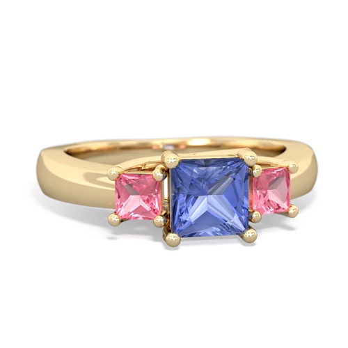 tanzanite-pink sapphire timeless ring