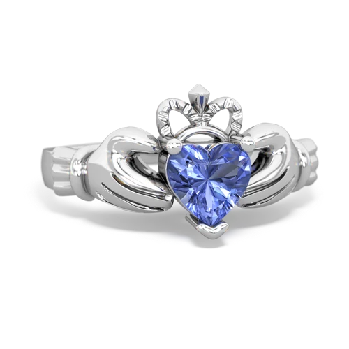 tanzanite claddagh ring