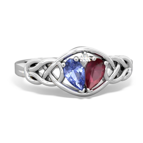 Tanzanite Ruby Rings in 14K Gold | JewelsForMe