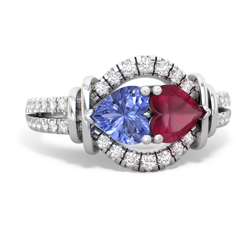 Tanzanite Ruby Rings in 14K Gold | JewelsForMe