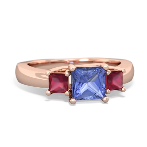 tanzanite-ruby timeless ring