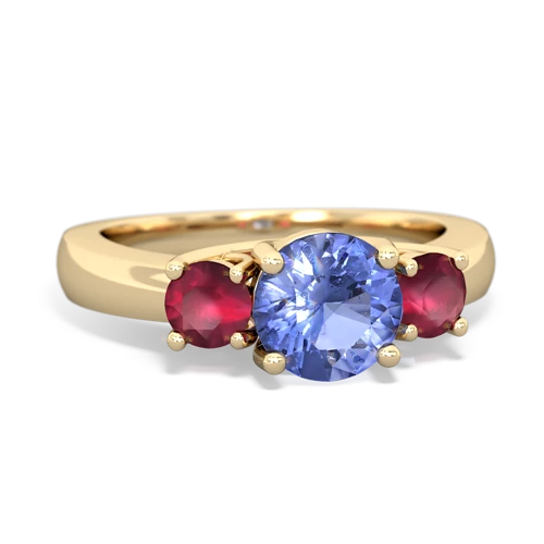 Tanzanite Ruby Rings in 14K Gold | JewelsForMe