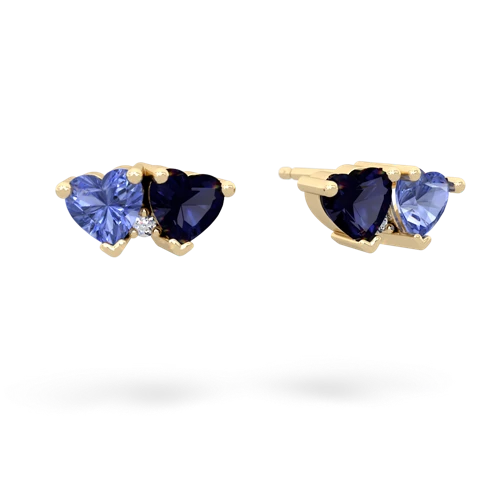 tanzanite-sapphire  earrings