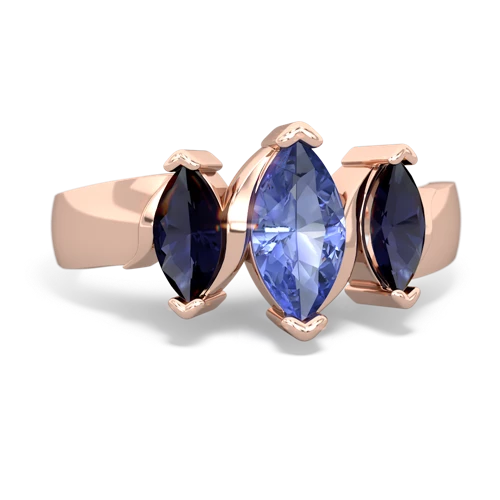 tanzanite-sapphire keepsake ring