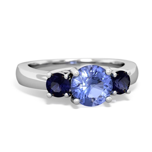 tanzanite-sapphire timeless ring