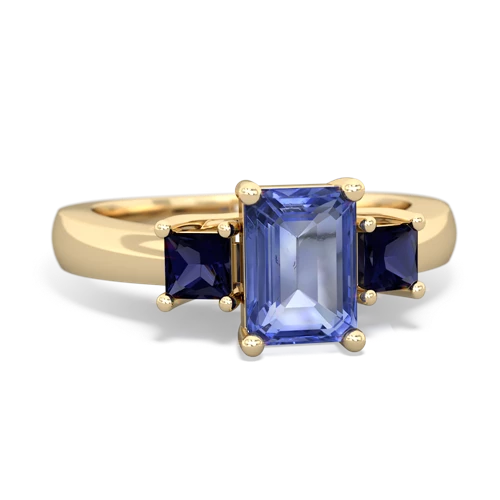 tanzanite-sapphire timeless ring