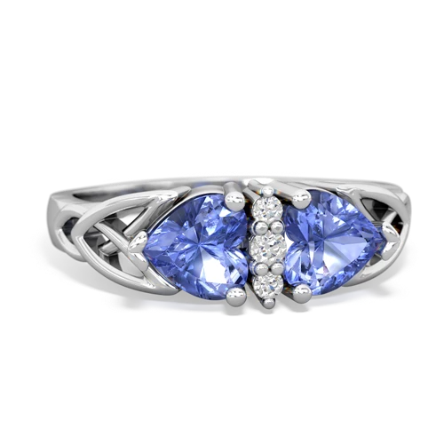 tanzanite-tanzanite celtic ring