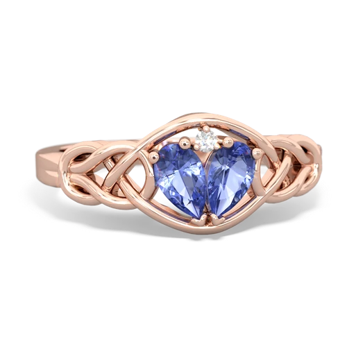 tanzanite-tanzanite celtic knot ring