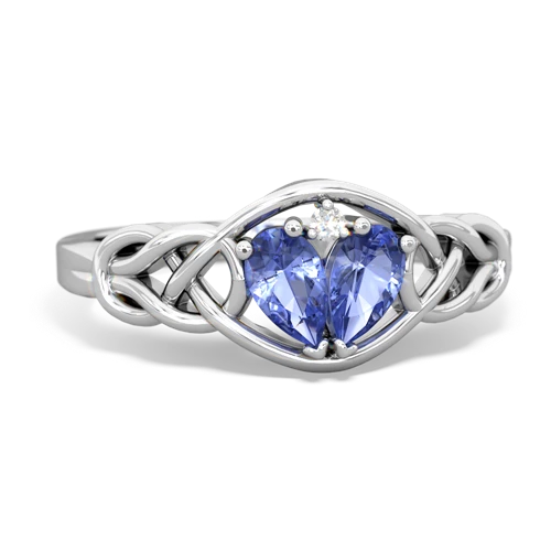 tanzanite-tanzanite celtic knot ring