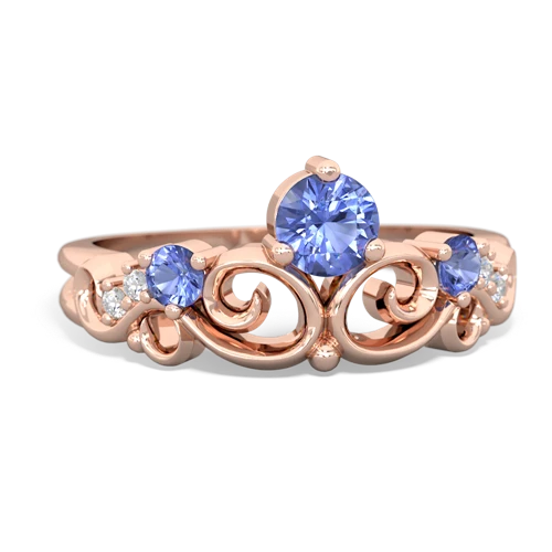 sapphire-pink sapphire crown keepsake ring