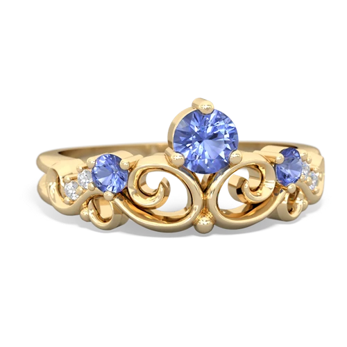 turquoise-lab sapphire crown keepsake ring