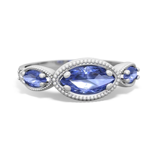 ruby-aquamarine milgrain marquise ring