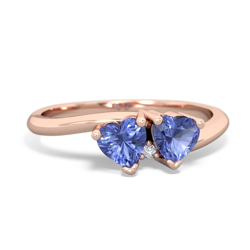 tanzanite-tanzanite sweethearts promise ring